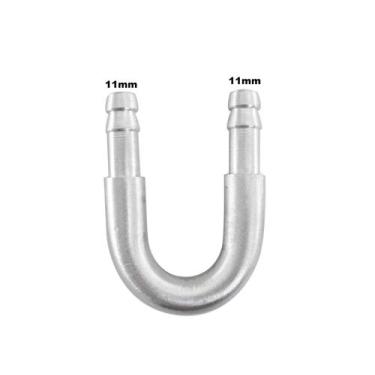 Imagem de Tubo Aluminio em U Mangueira 3/8 10mm adaptador Universal - MARCA CONV