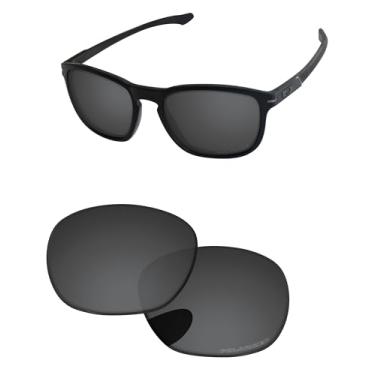 Imagem de PapaViva Lentes de substituição para óculos de sol Oakley Enduro OO9223 55 mm - Preto sólido polarizado