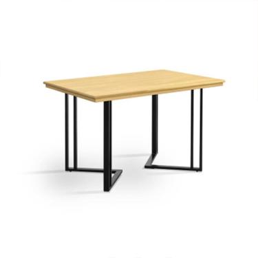 Imagem de Mesa de Jantar Industrial Michigan em Madeira Maciça 120x80 - Imbuia