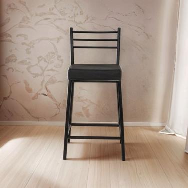 Imagem de Banqueta Media Aco 60cm Preto Paris Metalnew