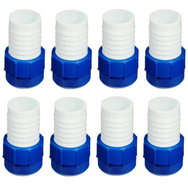 Imagem de Kit 10 Un Adaptador Rosca Plastica para Limpeza Piscina Conecta no Dispositivo de Aspiracao Adaptador do Aspirador de Piscinas