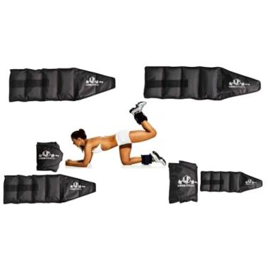 Imagem de Kit Cross Fit Funcional com 02 Pares de Caneleira Peso Tornozeleira 4kg + 5kg = Total de 18kg