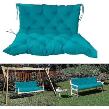 Imagem de Almofada De Banco Almofada De Encosto Almofada De Móveis De Jardim Almofada De Assento De Cadeira De Balanço Almofada Grossa De 2 A 3 Lugares 100 Cm, Green, 100x50x50cm/39.37 * 19.69 * 19.69in