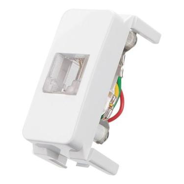 Imagem de Linha B3 Tomada Telefone Rj11 4 Fios Branco - Margirius, Branco