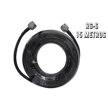 Imagem de Cabo de Descida Coaxial 15 Metros para Repetidor Sinal Celular N Macho