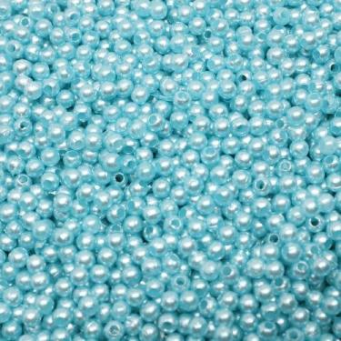 Imagem de PÉROLA DE ABS LISA Nº 03 20G PEROLA 3MM - LADEIRA BIJUTERIAS, Azul cla