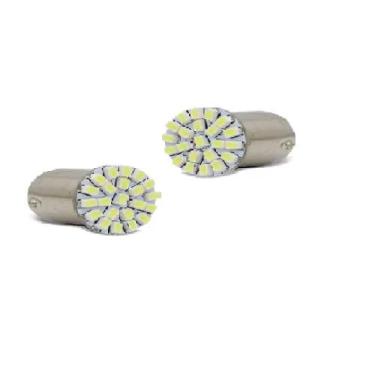 Imagem de Kit 2 Lâmpadas Luz Ré Placa 1 Polo 22 Led 1156 Universal - Bluelion