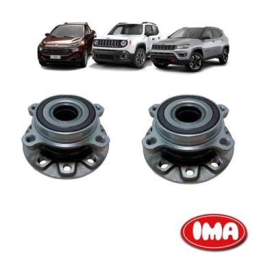 Imagem de Par Cubo Da Roda Dianteira Com Rolamento - Toro 2016 A 2019 / Compass 