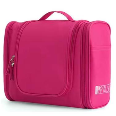 Imagem de Necessaire de Viagem Masculina Feminina Divisórias Organizadoras Academia (Rosa)