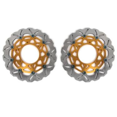 Imagem de Arashi Discos de freio dianteiros rotores para Suzuki GSX-S1000F ABS 2015-2022, GSX-S1000GT 2022-2023, GSX-S1000GX 2024, GSX-S1000 Katana 1000 2019-2024, peças de acessórios de substituição de