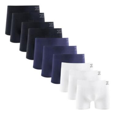 Imagem de Kit 10 Cuecas Boxer Zee Rucci Microfibra Poliamida Cos Elastico Sem Co