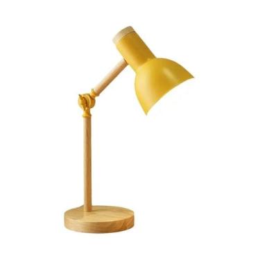 Imagem de Luminária De Mesa De Madeira LED E27 Proteção Para Os Olhos Luz De Lei