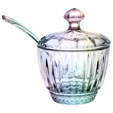 Imagem de Açucareiro Blend em Vidro com Tampa e Colher em Acrílico Furta Cor 200ml