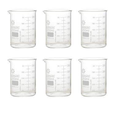 Imagem de Copo de vidro SCIENCENT de 250 ml (conjunto com 6)