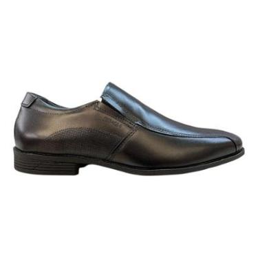 Imagem de Sapato Masculino Ferracini London Básico Social Casual Couro 4461-281G Preto-Masculino