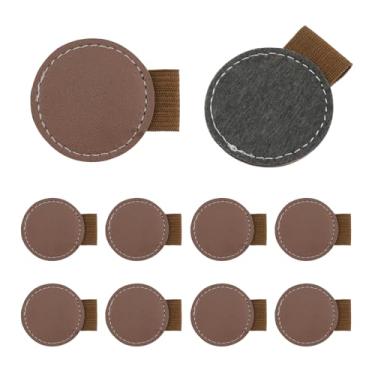 Imagem de T Tulead Porta-lápis adesivo redondo, marrom, 10 peças para caderno