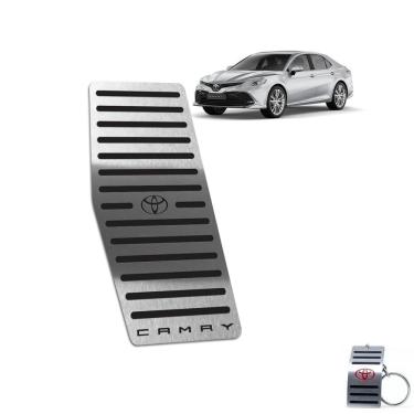 Imagem de Descanso De Pé Aço Inox Toyota Camry 2018 A 2020 Preto