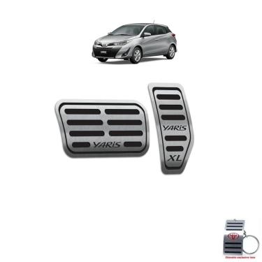 Imagem de Pedaleira Automático Inox Toyota Yaris XL 2019-2022 Preto
