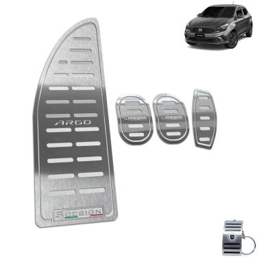 Imagem de Descanso de Pé Pedaleira Manual Inox Fiat Argo S-Design
