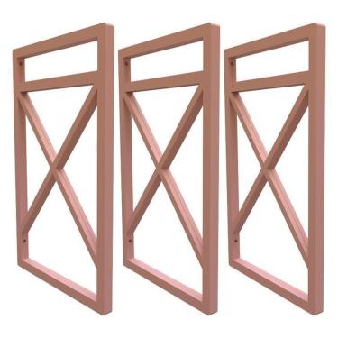 Imagem de Suporte para prateleira estilo industrial 03 un. rose gold