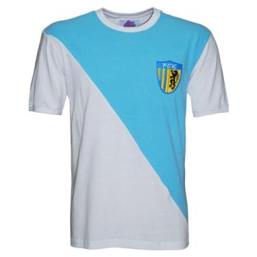 Imagem de Camisa FC Karl Marx 1976 Liga Retrô  Branca GGG, GGG, Branco, Azul