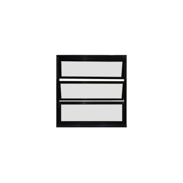 Imagem de Vitro Basculante de Alumínio Preto 60x40 Linha 25