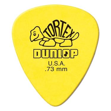 Imagem de Palheta de guitarra Dunlop Tortex Standard, amarelo, 0,73 mm, pacote com 72