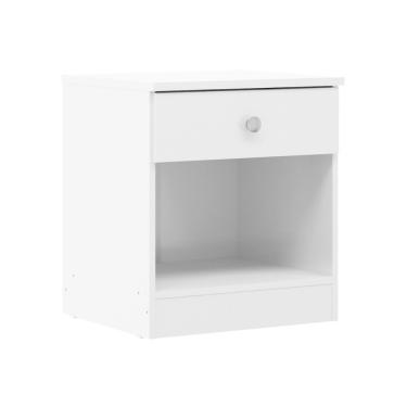 Imagem de Mesa Lateral com Gaveta para Quarto 40x45cm Branco 6500