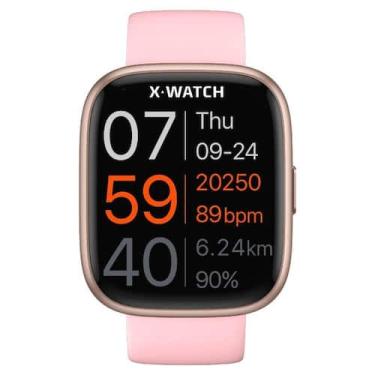 Imagem de Relogio Smartwatch Unissex Alexa X-Watch XSWUQPI006A - Rosa - Orient