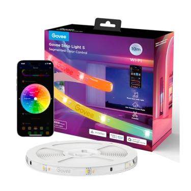Imagem de Fita LED RGBIC 10 Metros com Cores Vibrantes e Sincronização Musical Controle Inteligente Via App para Decoração de Quarto, Sala, Gaming e Festas