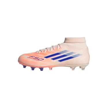 Imagem de adidas Tênis feminino F50 Spark Fusion League Firm Artificial Ground, Laranja Bliss, azul lúcido, laranja, 37