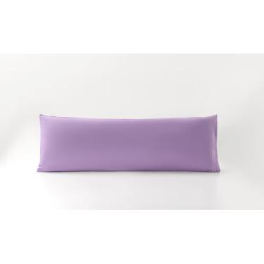 Imagem de NookZuzu Capa de almofada roxa clara, fronha Queen Body Pillow