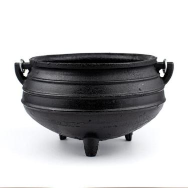 Imagem de Caldeirão Wicca Da Bruxa De Ferro Tripé Alça N 6 3,2 Litros