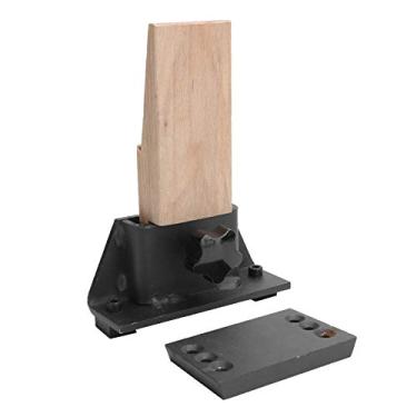 Imagem de Cryfokt Ferramenta de Corte de Joias, Pino de Bancada de Ferro + Ferramenta de Fabricação de Joias de Madeira, Pino de Bancada de Madeira para Polimento e Corte de