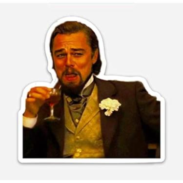 Imagem de Scoutdoors Leonardo Dicaprio Laughing Meme Magnet 7,6 cm x 7,6 cm - Faça da vida real um meme, ótimo presente para sua geladeira, dormitório, garagem, armário, escritório ou veículo
