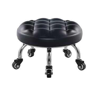 Imagem de MZYSGFCY Banqueta rolante baixo com rodas, banco para pedicure, banco com rodas, bancos baixos com rodas giratórias universais
