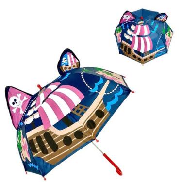 Imagem de Guarda Chuva Infantil Sombrinha Leve Chuva Sol Vento Reforçado - Casca