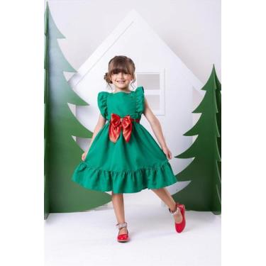 Imagem de Vestido Blogueirinha Natali Verde - Natal para Crianças, Apple, 8