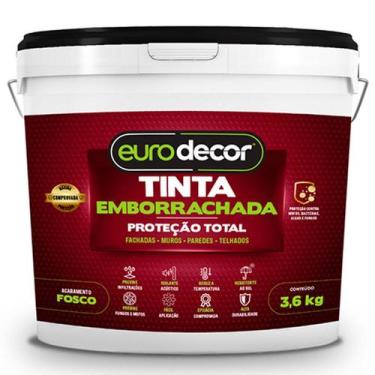 Imagem de Tinta Emborrachada Branca Eurodecor 3,6Kg