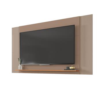 Imagem de Painel TV até 65 Pol Extensível 136-150-180cm Suspenso Visari Marrom/Freijó C01 - D'Rossi