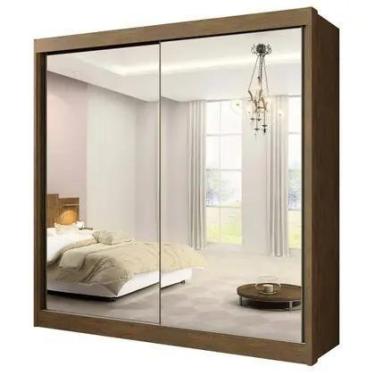 Imagem de Guarda Roupa Las Vegas Casal Todo Espelhado 2 Portas 6 Gavetas D Doro 