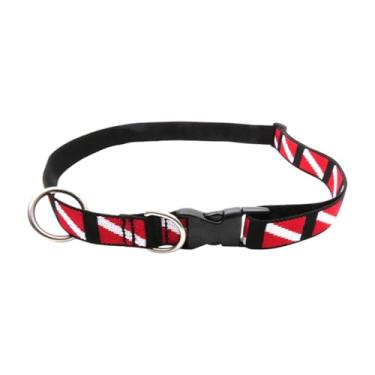 Imagem de Baoblaze Cinto de mergulho, equipamentos de mergulho para pendurar e transportar, cinto de segurança, alça de suspensão ajustável para acessórios de mergulho, Vermelho