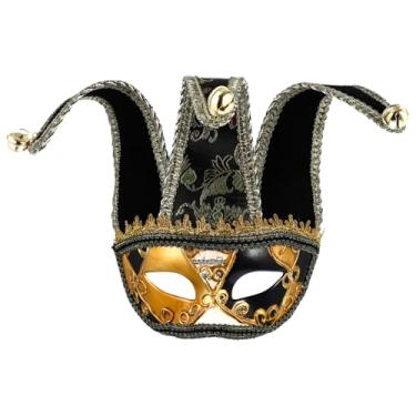 Imagem de Adult Face Men Masquerade Masks Jester Masks Venetian Masks Mardi Gras Party Masks Halloween Masks for Half