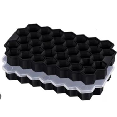 Imagem de Forma De Gelo Silicone 6 cubo ou 6 bola Grande Drinks Preto(COLMEIA)