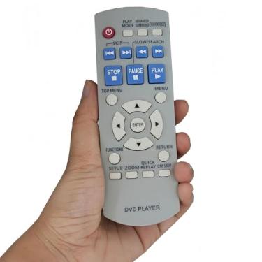 Imagem de Controle remoto universal de substituição de DVD N2QAYB000011 para Panasonic DVD S1 DVD S1S DVD S1P DVD S810 S820 S830 S860 S825