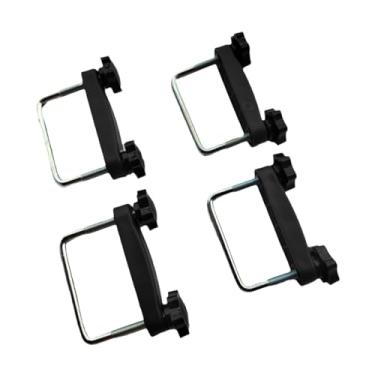 Imagem de Generic 4Pcs Grampos de Rack de Teto Genéricos U Bolt Grampos de Retenção de Estrutura de Bagagem Fácil de Instalar Acessórios de Rack de Teto de Carro para