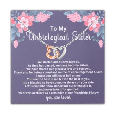 Imagem de BLEOUK Unbiological Sisters Presente Unbiological Sister Colar para Melhor Amizade Joias Presentes Bff, Small, Metal, na unknow