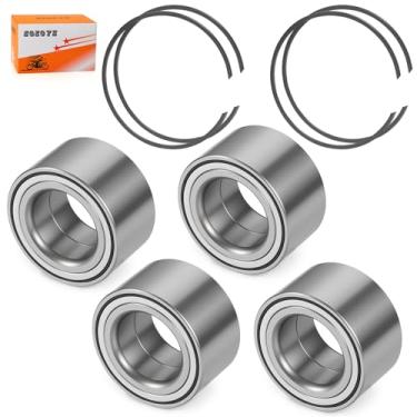 Imagem de Para Can-Am Maverick X3 Max Turbo R RR 2017-2023 4 peças de rolamento de roda resistente dianteiro traseiro com anel de retenção 293350109