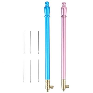 Imagem de GLOGLOW Lantejoulas Robustas de crochê de crochê Não -lip Aço Inoxidável Ferramenta de Artesanato para Costura e Artesanato Artesanal, 2 Opções de Cores