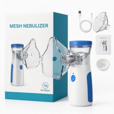 Imagem de Nebulizador Inalador Ultrassônico Portátil NeoAir® Sem Fio USB, Silencioso, Compacto Mesh Ultrassom Ideal para Crianças, Adultos e Idosos - Alívio Rápido de Sintomas Respiratórios